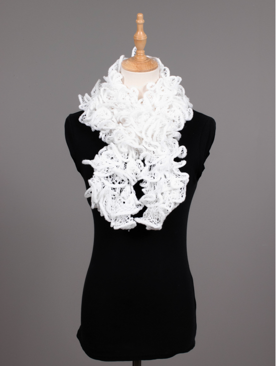 HAND-CRAFTED RUFFLE SCARF